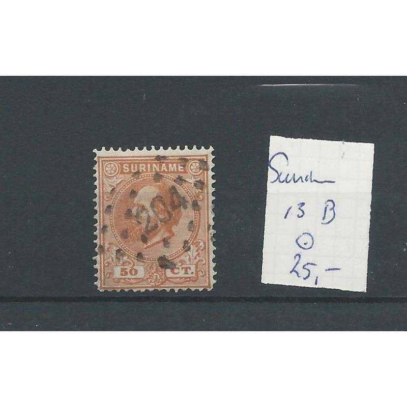 Suriname 13B LUXE VFU/gebr CV 25 € Suriname 13B LUXE VFU/gebr CV 25 €