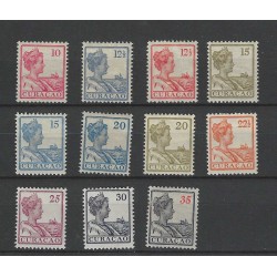 Curacao 57-67 Wilhelmina  MH/ongebr  CV 82 €