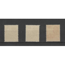 Curacao 60,63, 64  Wilhelmina  MNH/postfris  CV 35 €