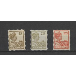 Curacao 60,63, 64  Wilhelmina  MNH/postfris  CV 35 €