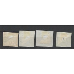 Curacao 71/71a/72/72a Hulpzegels VFU/gebr  CV 40 €