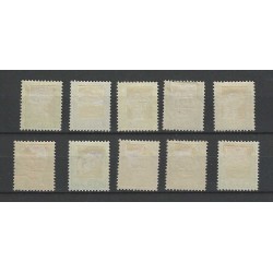 Curacao  P21-30  Port  1915 set  MH/ongebr CV 16 €