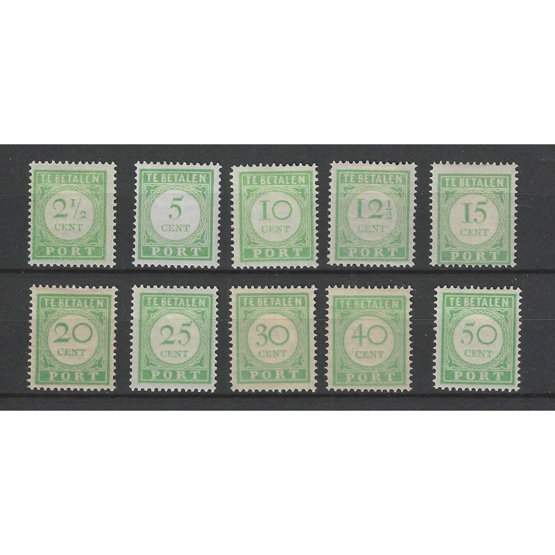 Curacao P21-30 Port 1915 set MH/ongebr CV 16 € Curacao P21-30 Port 1915 set MH/ongebr CV 16 €