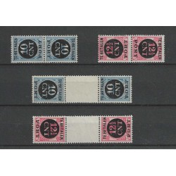 Nederland P67a/b, P68a/b KEERDRUKKEN port  MH/ongebr  CV 395 € PRACHT !!