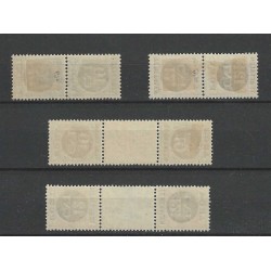Nederland P67a/b, P68a/b KEERDRUKKEN port  MH/ongebr  CV 395 € PRACHT !!