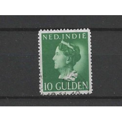 Ned. Indie 288  Wilhelmina 10Gld VFU/gebr CV 30 €