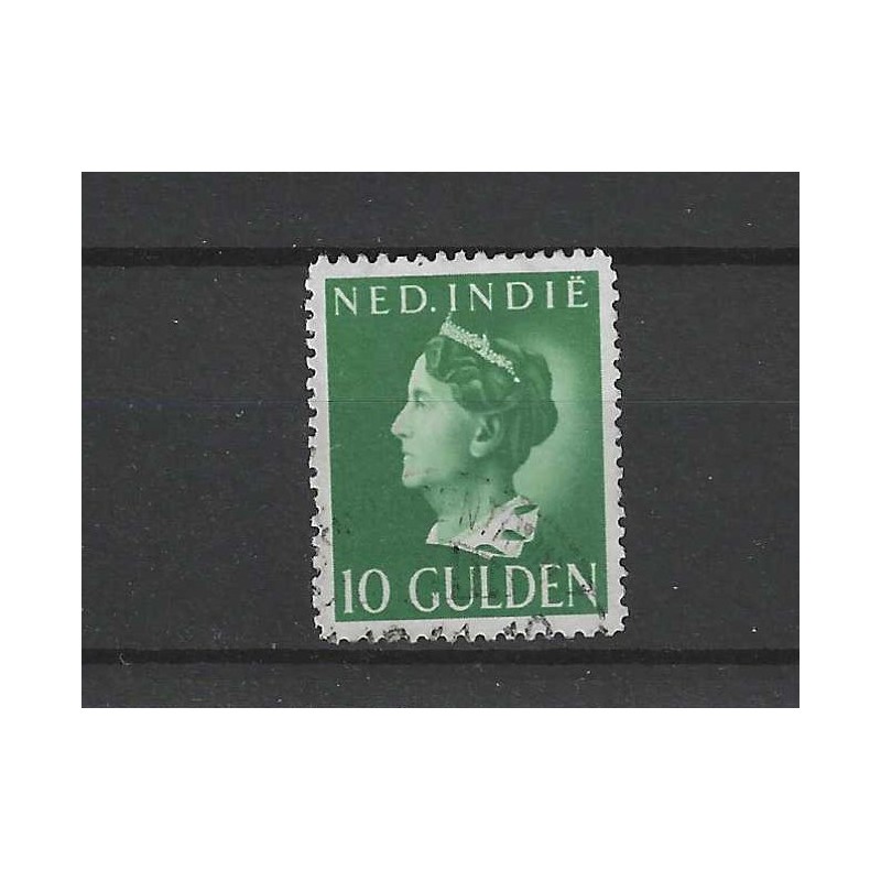Ned. Indie 288 Wilhelmina 10Gld VFU/gebr CV 30 € Ned. Indie 288 Wilhelmina 10Gld VFU/gebr CV 30 €