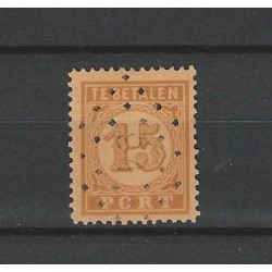 Ned. Indie  P3 Port 1874 met puntstempel 91  VFU/gebr CV 30++ €