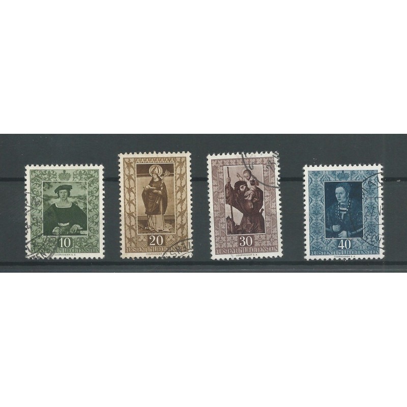 Liechtenstein 311-314 Gemälde VFU/gebr CV 100 € Liechtenstein 311-314 Gemälde VFU/gebr CV 100 €