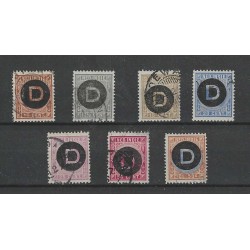 Ned. Indie  D1-7  Dienst  VFU/gebr CV 120 €