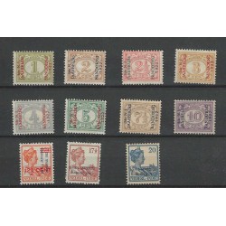 Ned. Indie  149-159 Bandoeng serie MH/ongebr CV 275 €