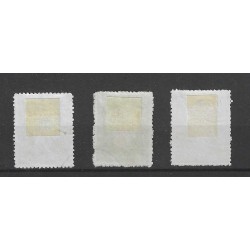 Ned. Indie 344-346 Wilhelmina   VFU/gebr CV 93 €