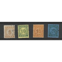 Ned. Indie P1-4 Port 1874 set  VFU/gebr  CV 600 €