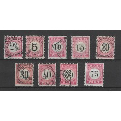 Ned. Indie P5-13 Port 1882  VFU/gebr  CV 25 €