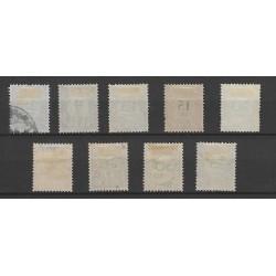 Ned. Indie P14-22 Port 1892  VFU/gebr  CV 30 €