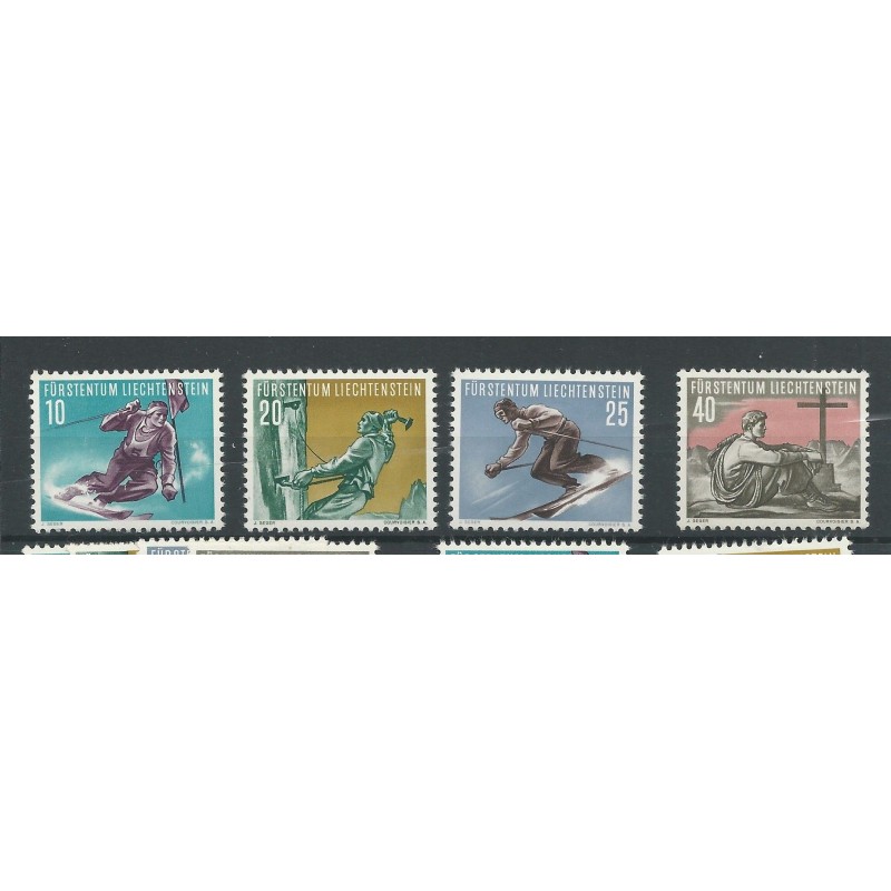 Liechtenstein 334-337 Sport MNH/postfris CV 60 € Liechtenstein 334-337 Sport MNH/postfris CV 60 €