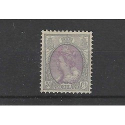 Nederland 75 Wilhelmina Bontkraag 50ct MNH/postfris CV 240 €