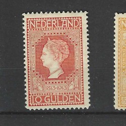 Nederland 90-101 Wilhelmina 1913  MH/ongebr CV 1560 €