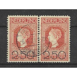 Nederland 105 Opruimingsuitgifte paartje VFU/ gebr  CV 250 € Pracht !!