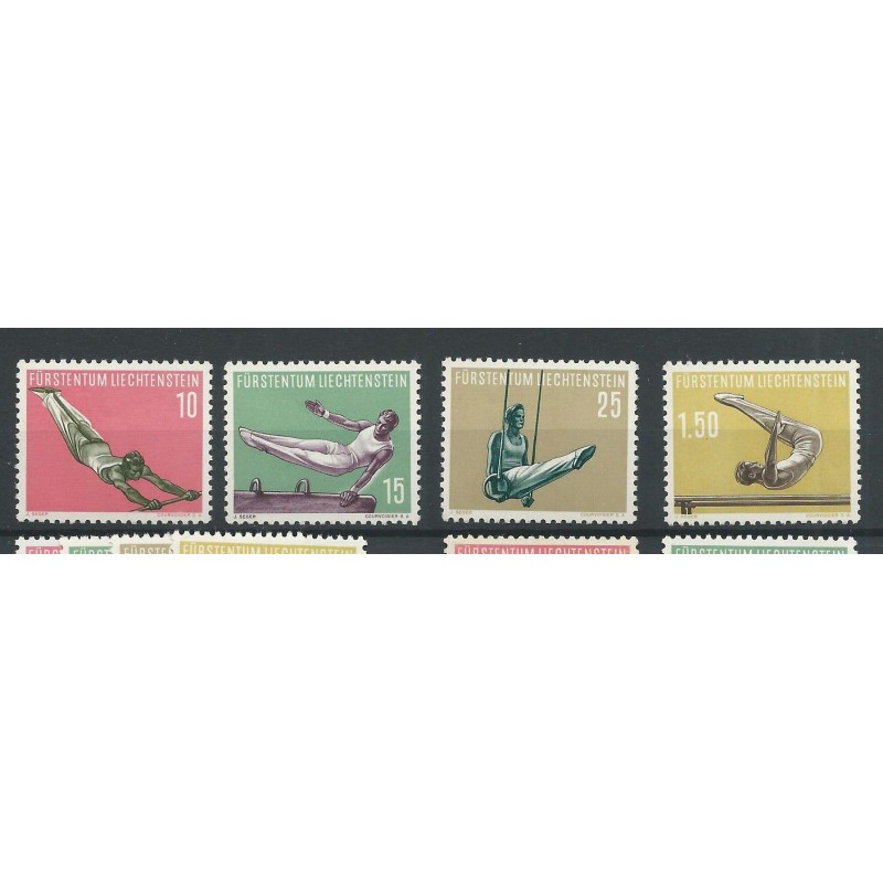 Liechtenstein 353-356 Sport MNH/postfris CV 55 € Liechtenstein 353-356 Sport MNH/postfris CV 55 €