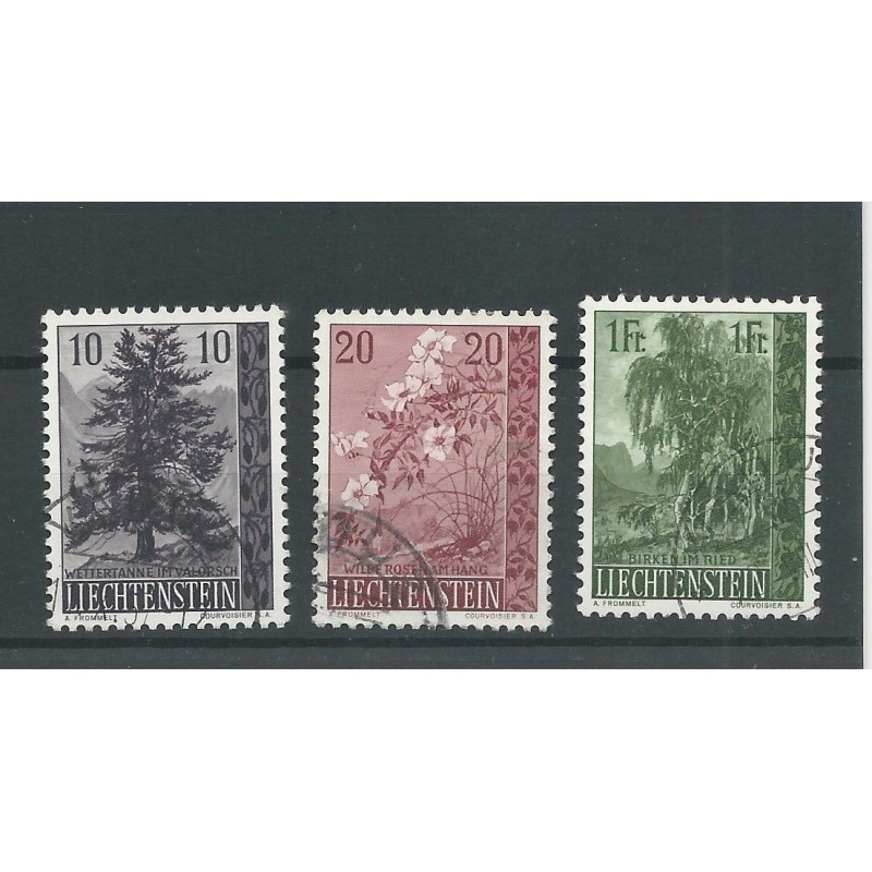 Liechtenstein 357-359 VFU/gebr CV 15 € Liechtenstein 357-359 VFU/gebr CV 15 €