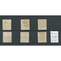 Suriname  23-28 Wilhelmina VFU/gebr  CV 31,75 €