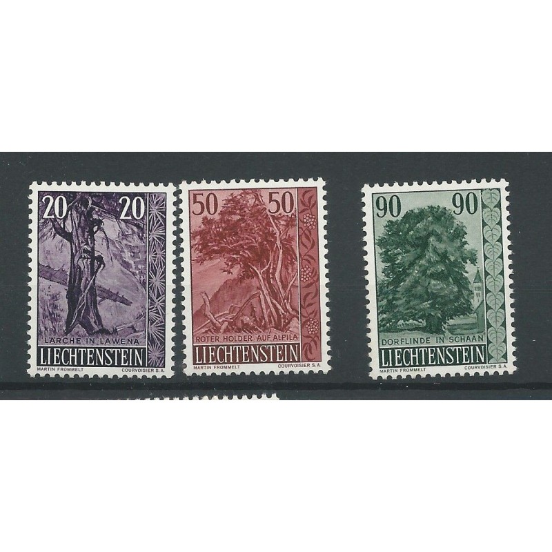 Liechtenstein 377-379 Bäume MNH/postfris CV 23 € Liechtenstein 377-379 Bäume MNH/postfris CV 23 €