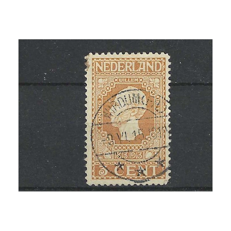 Nederland 90 Jubileum "wirdum (FR) 1915" langebalk VFU/gebruikt Nederland 90 Jubileum "wirdum (FR) 1915" langebalk VFU/gebruikt