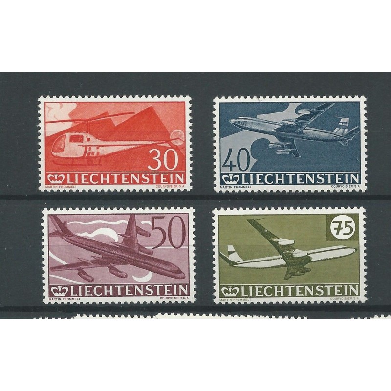 Liechtenstein 391-394 Flugpost MNH/postfris CV 27 € Liechtenstein 391-394 Flugpost MNH/postfris CV 27 €