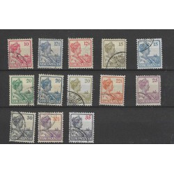 Suriname 87-99 Wilhelmina  VFU/gebr CV 50 €