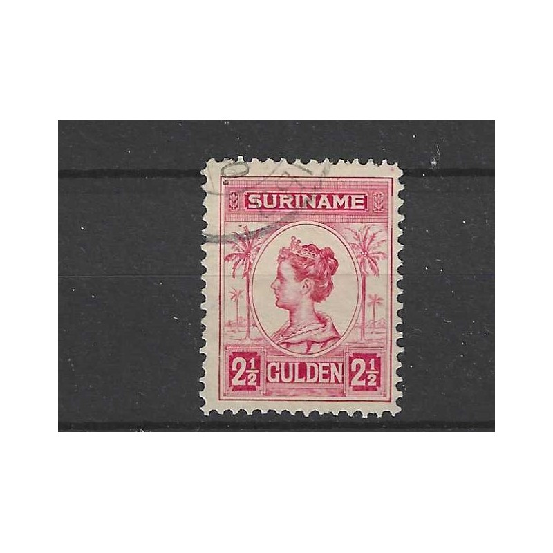 Suriname 103B Wilhelmina VFU/gebr CV 40 € Suriname 103B Wilhelmina VFU/gebr CV 40 €