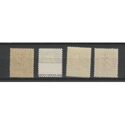 Suriname 202-205 Rode Kruiszegels MNH/postfris CV 79 €