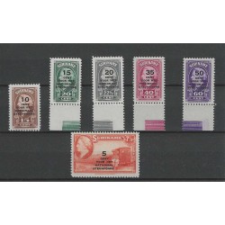 Suriname 214-219 Steunfonds MNH/postfris CV 27 €