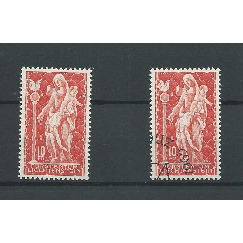 Liechtenstein 449 Madonna VFU & MNH/postfris CV 20 € Liechtenstein 449 Madonna VFU & MNH/postfris CV 20 €