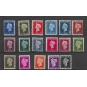 Suriname 257-273 Wilhelmina VFU/gebr CV 11 €