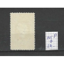 Nederland  105P  Opruimingsuitgifte met plaatfout VFU/gebr CV 230 €