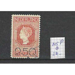 Nederland  105P  Opruimingsuitgifte met plaatfout VFU/gebr CV 230 €
