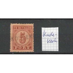 Nederland  P1 Port 1870 "KOUDEKERK" langstempel VFU/gebr CV 25+ €