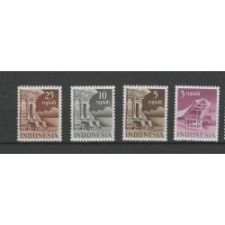 Ned. Indie/Indonesie 375/388  Gebouwen MNH/postfris  CV 316 €