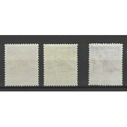 Ned. Indie/Indonesie 3-25 Gebouwen met RIS-opdruk MNH/postfris  CV 730 €