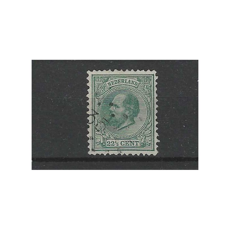 Nederland 25H Willem III met puntstempel 35 CV 100 € Nederland 25H Willem III met puntstempel 35 CV 100 €