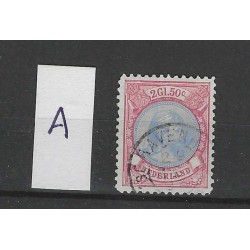 Nederland 47A Wilhelmina 1891  VFU/gebr  CV 180 €