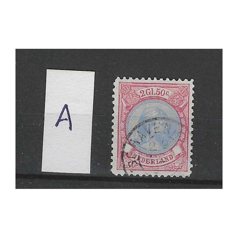 Nederland 47A Wilhelmina 1891 VFU/gebr CV 180 € Nederland 47A Wilhelmina 1891 VFU/gebr CV 180 €