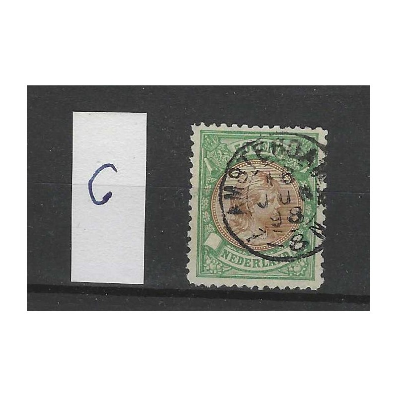 Nederland 45C Wilhelmina 1891 VFU/gebr CV 275 € Nederland 45C Wilhelmina 1891 VFU/gebr CV 275 €