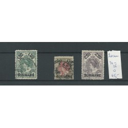 Suriname  34-36 prachtig    VFU/gebr  CV 45 €
