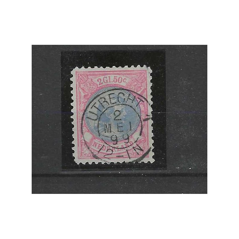 Nederland 47B Wilhelmina 1891 "UTRECHT-1 1899" kleinrondVFU/gebr CV 195 € Nederland 47B Wilhelmina 1891 "UTRECHT-1 1899" kleinrondVFU/gebr CV 195 €