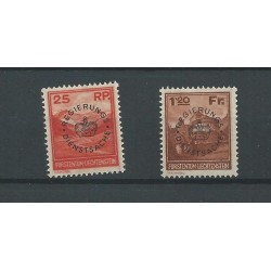 Liechtenstein D9-10 "REGIERUNGS/DIENSTSACHE" MH/gebr  CV 400 €