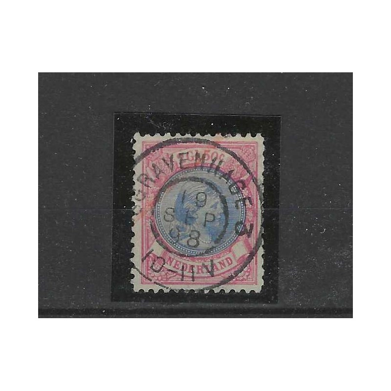 Nederland 47B Wilhelmina 1891 "GRAVENHAGE-3 1898" grootrond VFU/gebr CV 215 € Nederland 47B Wilhelmina 1891 "GRAVENHAGE-3 1898" grootrond VFU/gebr CV 215 €