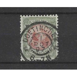 Nederland 48 Wilhelmina 1891 "DOETINCHEM 1897" grootrond VFU/gebr  CV 575 €