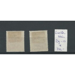 Liechtenstein D9-10 "REGIERUNGS/DIENSTSACHE" MH/gebr  CV 400 €